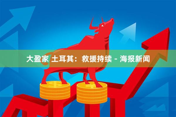 大盈家 土耳其：救援持续 - 海报新闻